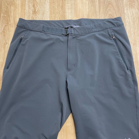 REI PANTS HIKING OUTDOOR STRETCH ZIP POCKETS GRAY MENS SIZE 40 ADJUSTABLE WAIST - Picture 3 of 12